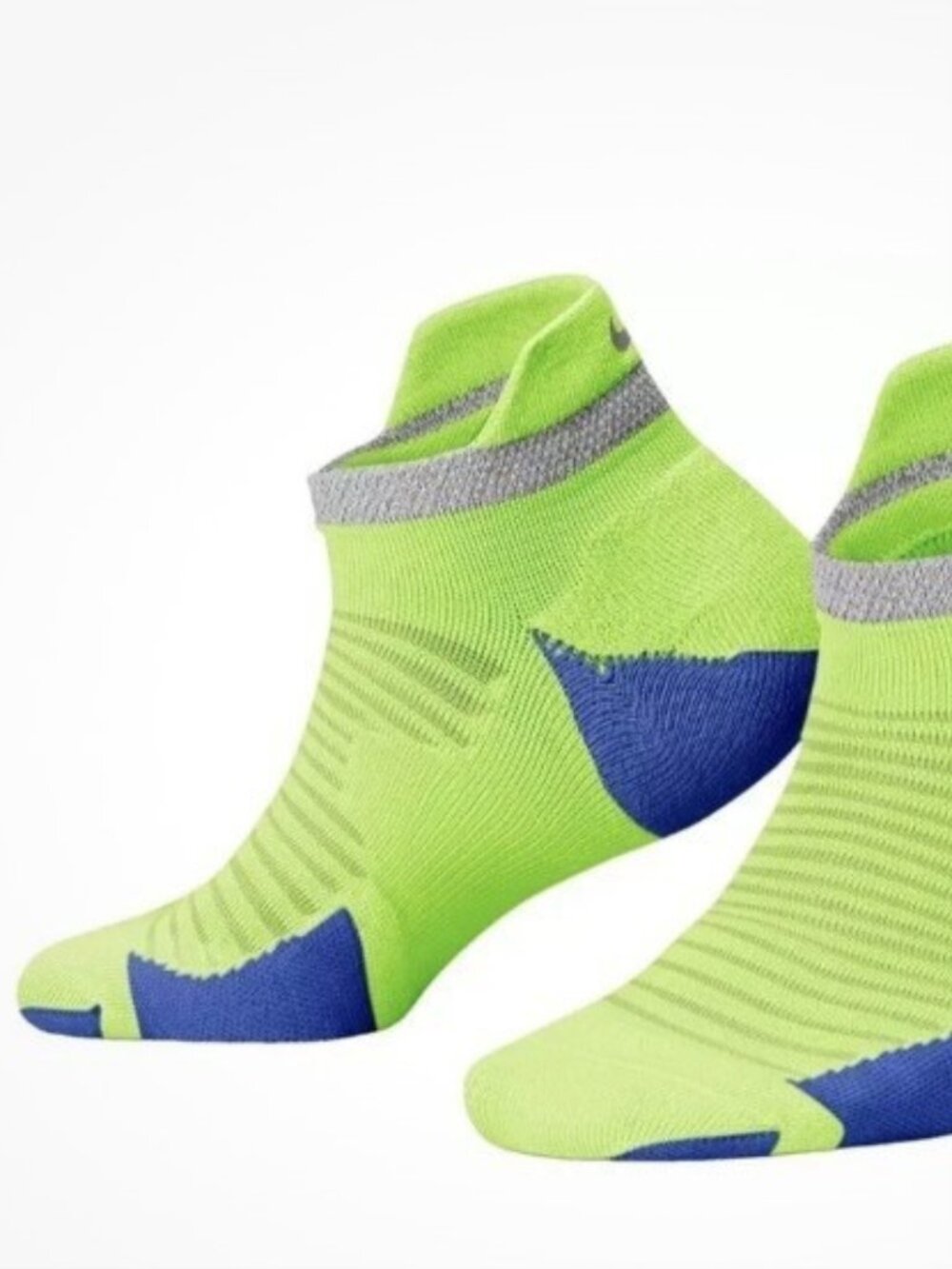 NEW WITH TAGS NIKE SPARK NEON NO SHOW Dri-Fit RUNNING SOCKS M 10-11.5 /W 11.5-13